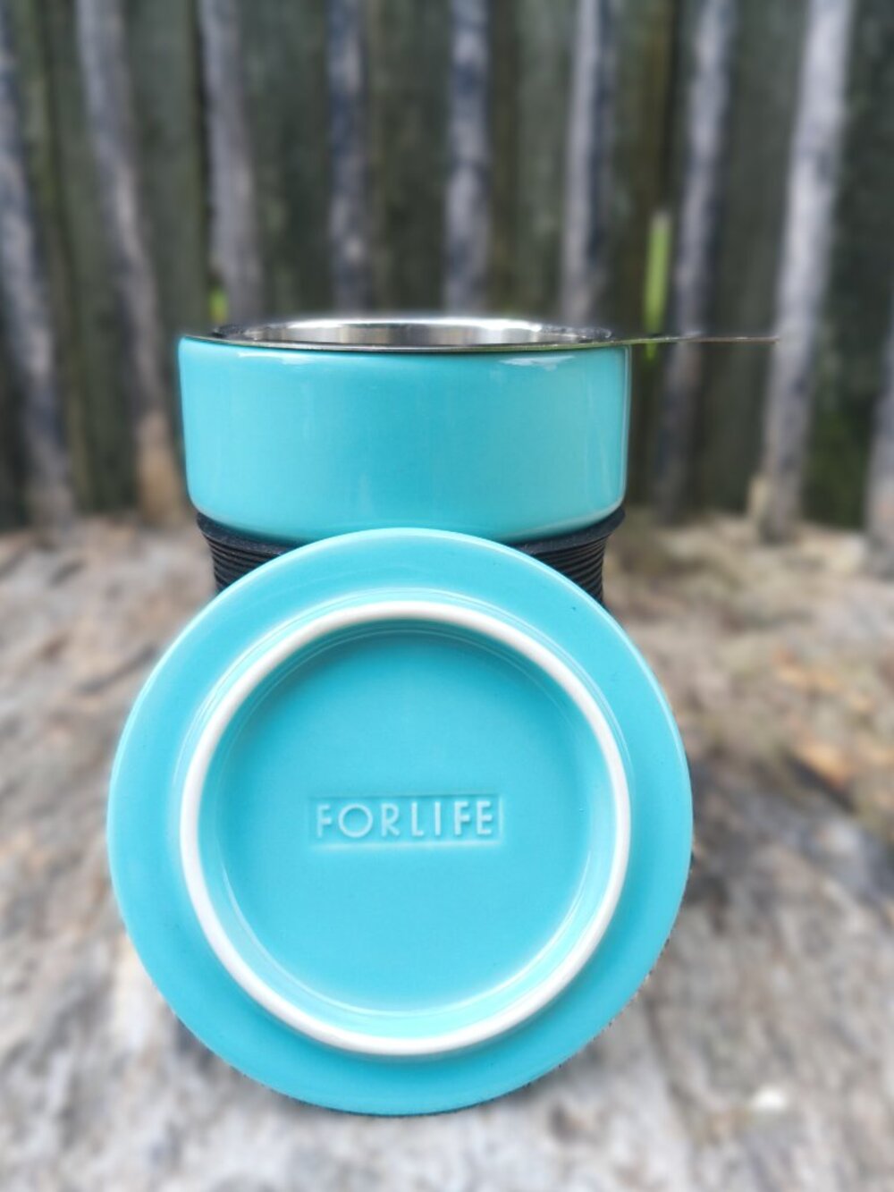 FOR LIFE Ceramic Tea Cup & Infuser